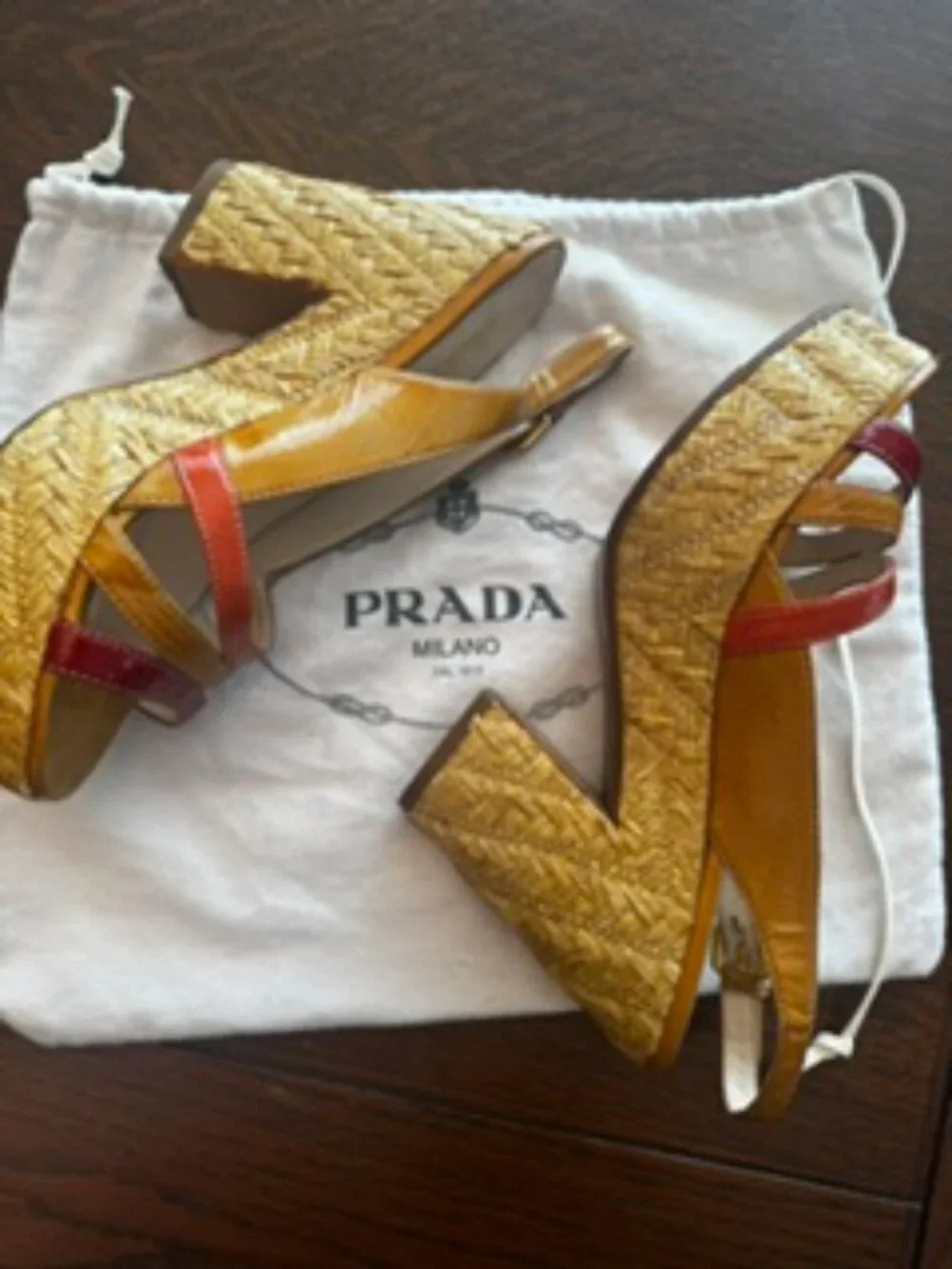 Prada platform sandals